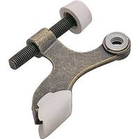 deluxe hinge pin door stop, antique brass