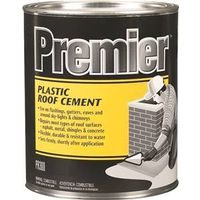 premier plastic roof cement, 1 qt black