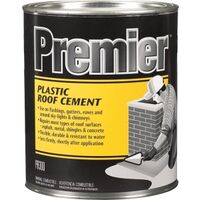 Premier Plastic Roof Cement, 1 Qt Black
