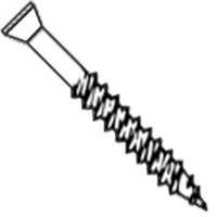 square drive trim head screw, 6 gauge x 2 1/4in.