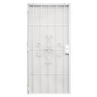 Precision Regal 3818WH2668 Security Screen Door, 30 in W x 80 in H, Steel, White