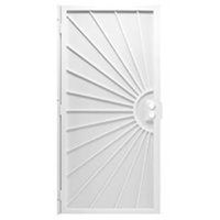 Precision Del Sol 3833WH3068 Security Screen Door, 36 in W x 80 in H, Steel, White