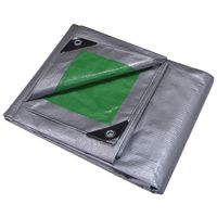 9354382 - 8X10 HVY DTY GREEN/SILVER TARP