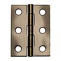 solid brass broad hinge, antique brass