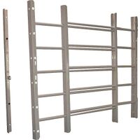 Five Bar Window Guard, White