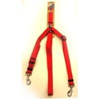 Adjustable Dog Leash, Red 1in. Red