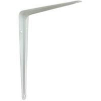 shelf bracket white steel, 4in. x 5in.