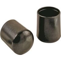 Plastic Leg Tips Black, 5/8"