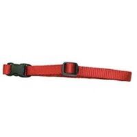 nylon adjustable collar, 1in. x 10 1/2in.-16in. red