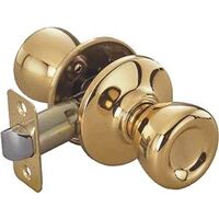 Tulip Passage Lockset, Polished Brass