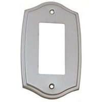 single rocker plate, brushed chrome