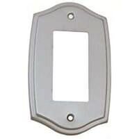 single rocker plate, brushed chrome