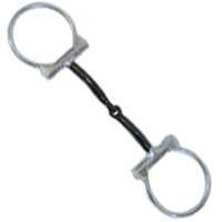 horse snaffle bit mouthpiece, 3in. rings