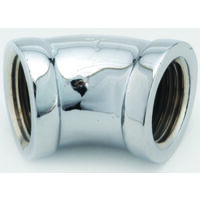 Brass Elbow, 45 Degree x 1/2" Chrome Plated
