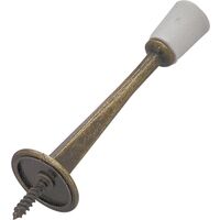antique brass rigid door stop