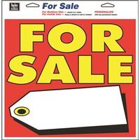 For Sale Sign With Tag