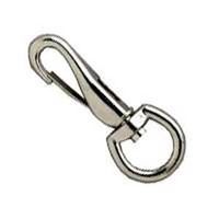 round eye spring snap, 3/4in. bright nickel