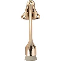 Kick Down Door Holder, 4" Brass