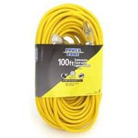outdoor extension cord, 100 yellow