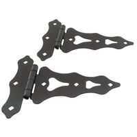 Western Ornamental T Hinge, 8in. Black