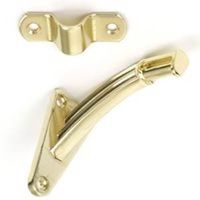 heavy duty handrail bracket, brass plated