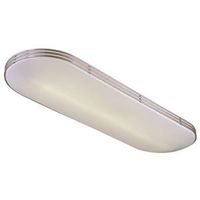 oval ceiling fixture, satin aluminum