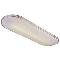 oval ceiling fixture, satin aluminum