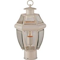 9539610-WHITE 1-LIGHT POST LANTERN