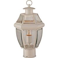 One Light Post Lantern, White