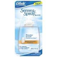sense & spray air freshener refill, powder fresh