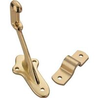 Hand Rail Bracket, Polished Brass