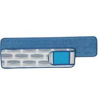wet pad with scrubber flap, 24in. blue