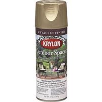 outdoor spaces spray paint, 12 oz gold