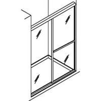 shower door, 59 3/8in.