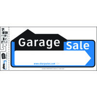 Garage Sale Sign, 10in. x 22in.