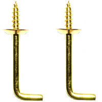solid brass shoulder hook, 1 1/2in.