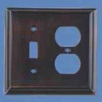 Combination Switch & Duplex Outlet Wall Plate, Antique Copper