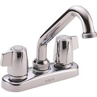 Two Handle Laundry Faucet, Chrome