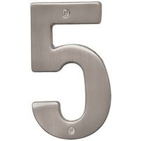 9613290 - NUMBER 5 5IN SATIN NICKEL