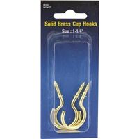 Solid Brass Cup Hook, 1 1/4in.