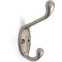 medium coat hook, satin nickel