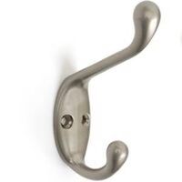 medium coat hook, satin nickel