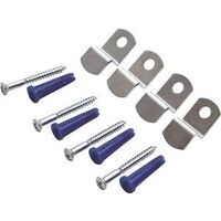 Metal Mirror Holders with Anchors
