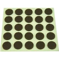 round light duty felt pads, 3/8in. brown