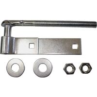 Bolt Hooks & Strap Hinge Zinc, 10in.