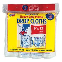 drop cloth, 1mil 9 x 12     