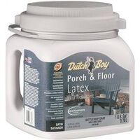 Porch & Floor Interior Exterior Latex Paint, 1 Gal Satin Battleship Gray