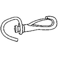 Swivel Spring Snap, Nickel 2-1/2"