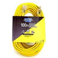outdoor extension cord, 100 yellow