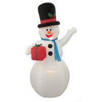 6FT INFLATABLE WAVING SNOWMAN 